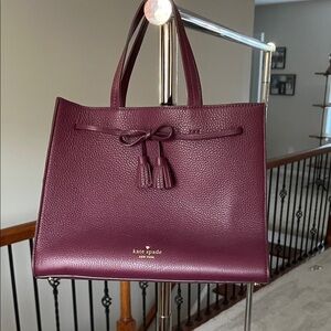 Kate Spade Mulberry Tote with Tassel Detail